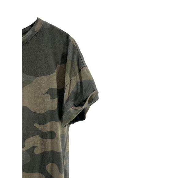 Maurices 24/7 Multi-Tone Green Camo Camouflage Short Sleeve Top Size Small - Picture 3 of 9